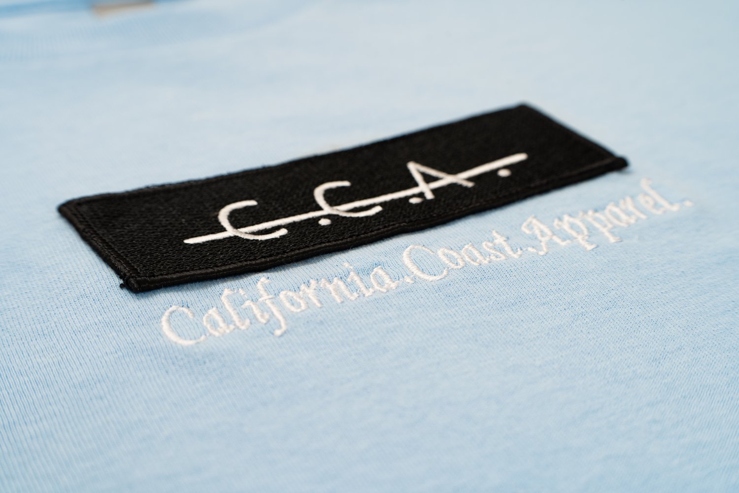 Image of C.C.A. Patch Logo T-Shirt Light Blue