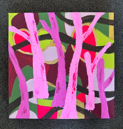 Image of ENCHANTED FOREST mini square canvas