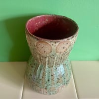 Image 2 of Hour Glass Patterned Vase