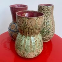 Image 3 of Hour Glass Patterned Vase