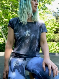 Image of Hand Dyed Tree Tee, Oversized, Organic Cotton