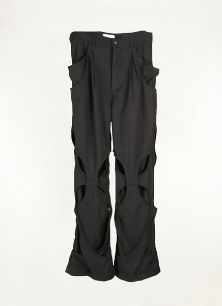 Image of ÆNRMÒUS - Blossoming Pants (Black)