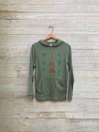 Image of Veggies Pullover Hoodie, Lightweight, Organic Cotton Mix