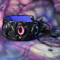 Image 1 of Black & Purple Pentacle Choker