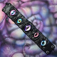 Image 5 of Black & Purple Pentacle Choker