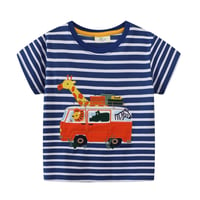 Image 2 of Boys T Shirts Dinosaurs Cars Diggers Trucks 