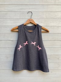 Image of Dancing Unicorns Cropped Tank