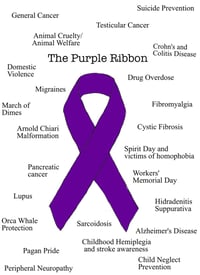 Image 1 of Purple ribbon bundle