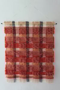 Image 1 of MADDER NATURALLY DYED, WOVEN WALL HANGING NO.15