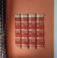 Image 4 of MADDER NATURALLY DYED, WOVEN WALL HANGING NO.15