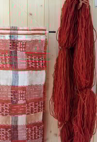 Image 5 of MADDER NATURALLY DYED, WOVEN WALL HANGING NO.16