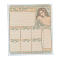 Image 3 of Handmade notepad: weekly planner “in full bloom”