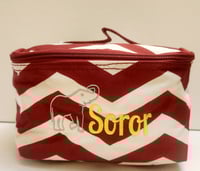 Image 4 of Soft embroidered toiletries bag