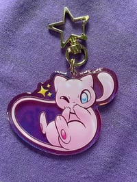 Image 2 of Mew Acrylic Keychain Charm