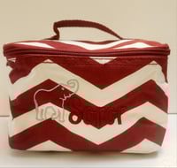 Image 3 of Soft embroidered toiletries bag