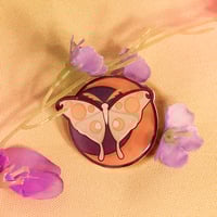 Luna Moth Resin Pin