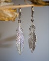 Feather Lever Back Earrings