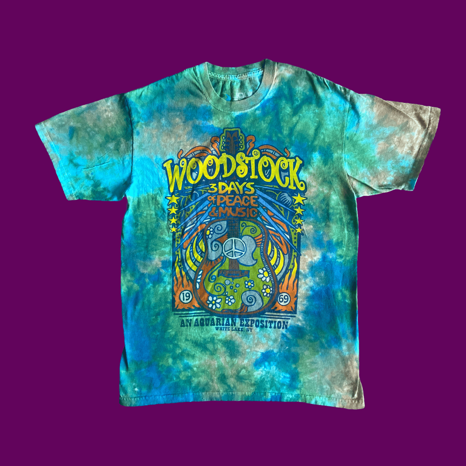 Liquid Blue Woodstock T-Shirt (M) | ThinkingThoughtsArt