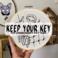 Keep Your Key - PDF Embroidery Pattern - Palestine Fundraiser