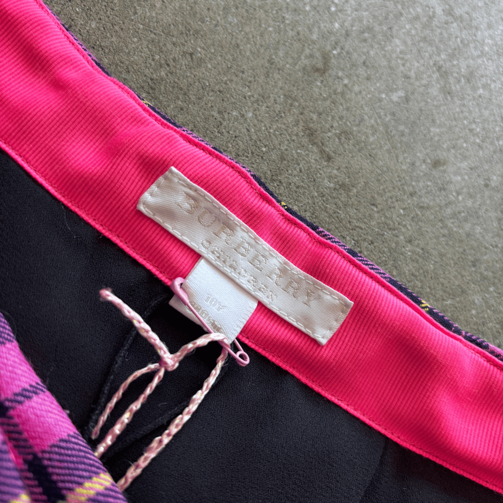 Image of BURBERRY PLAID SKIRT