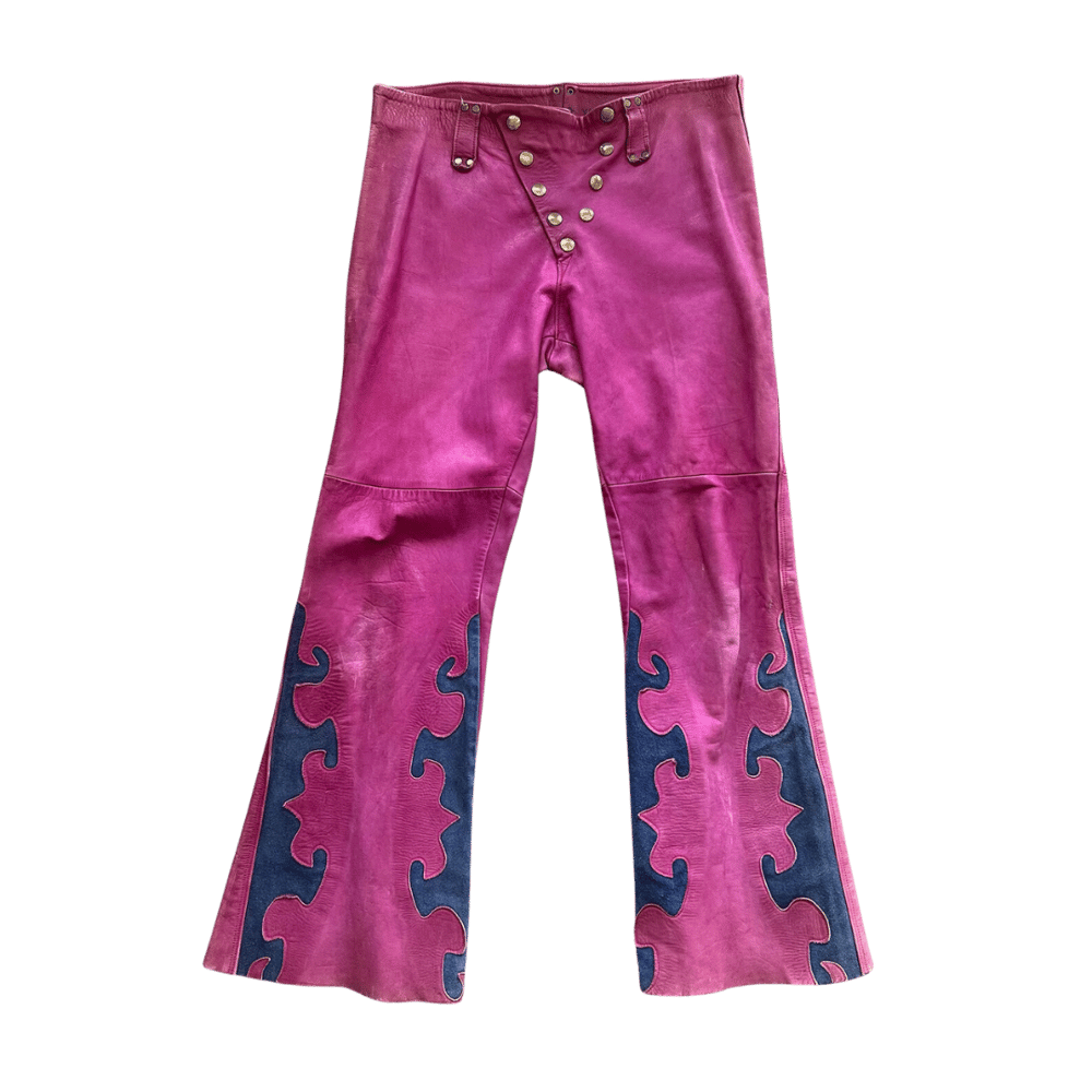 Image of VINTAGE LEATHER PANTS
