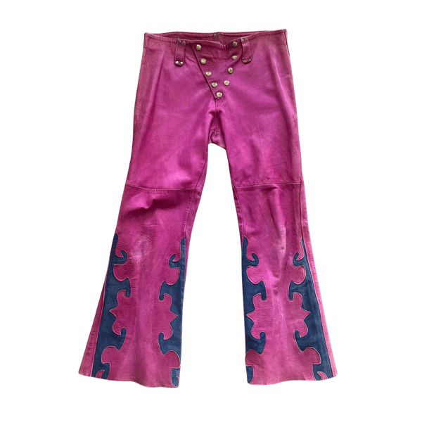 Image of VINTAGE LEATHER PANTS
