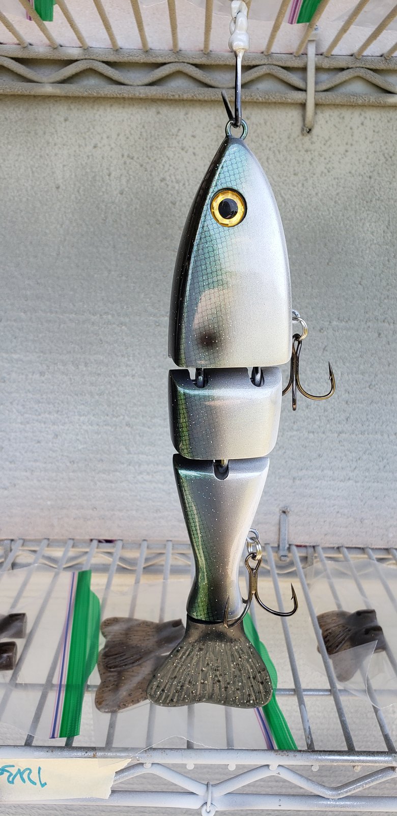 Image of 10 inch Green Lighting Shad. Slow Sink.