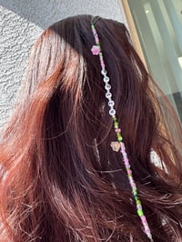 Image 7 of Mad SZN in PINK Beaded Hair Clip