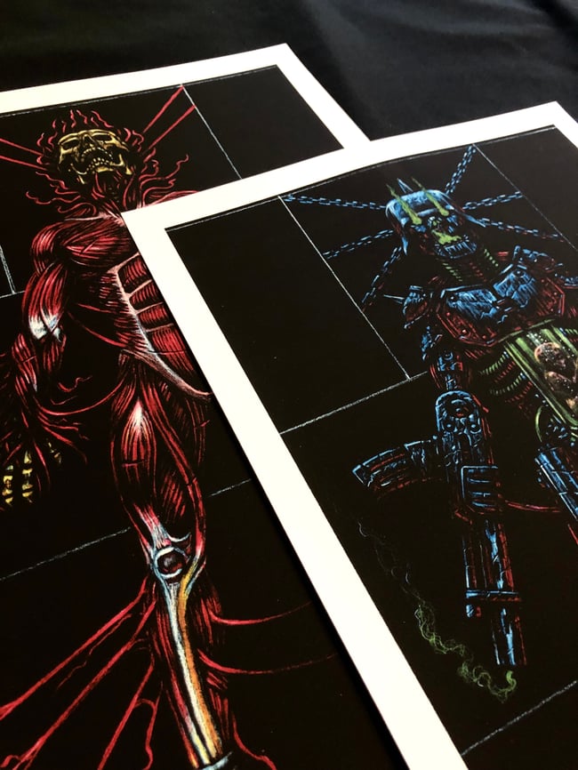 "Man//Machine" print