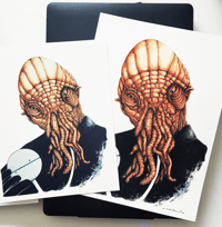 Image 1 of Dr Who - OOD - Original Watercolor Art & Print