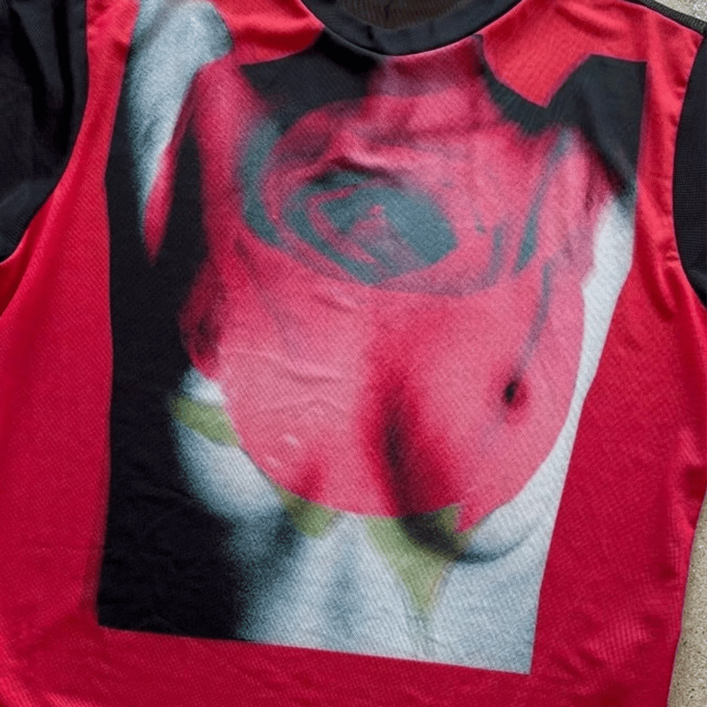 Image of ROSE MESH TOP