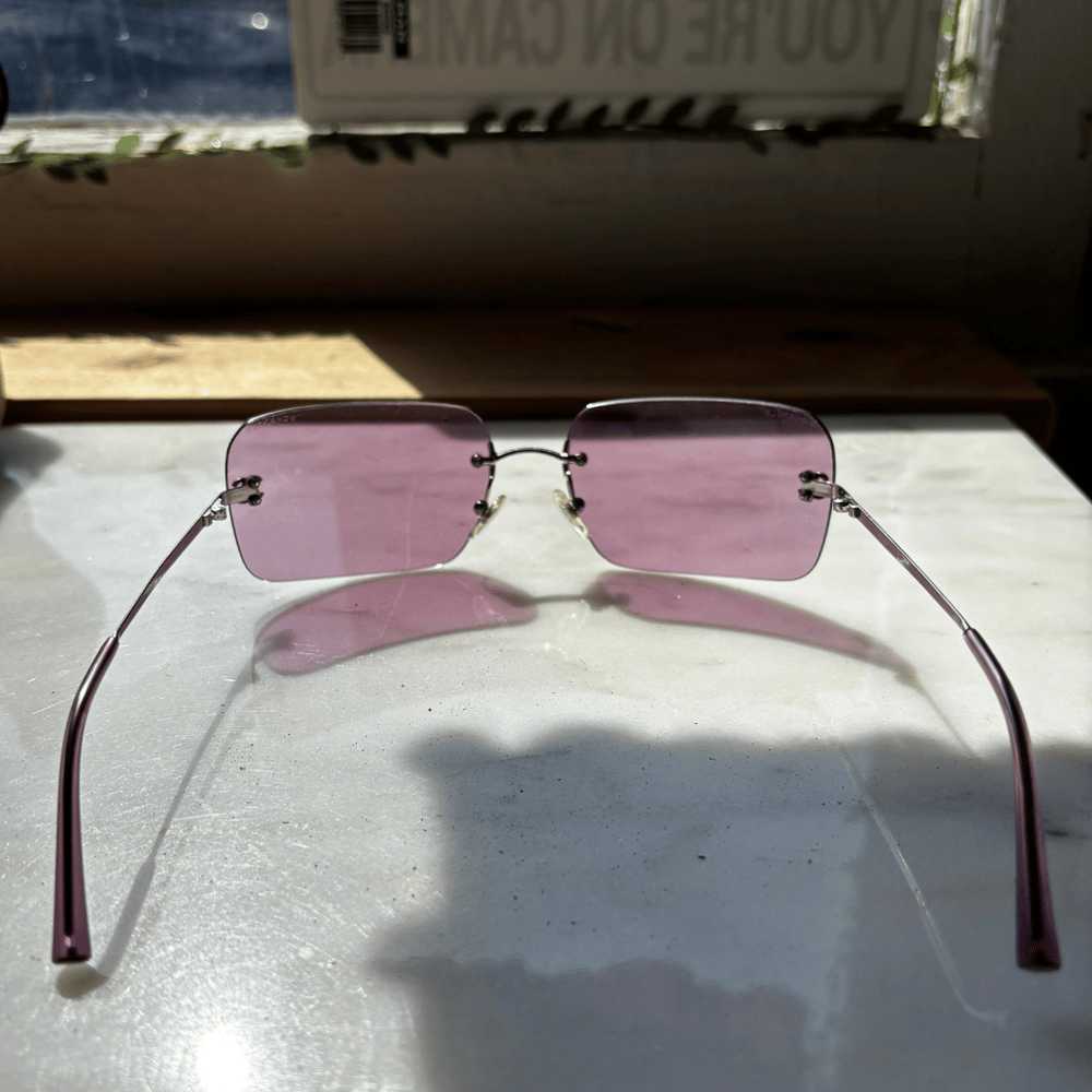 Image of CHANEL PURPLE SUNGLASSES