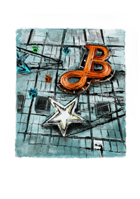 B is for Barrowland A4 print