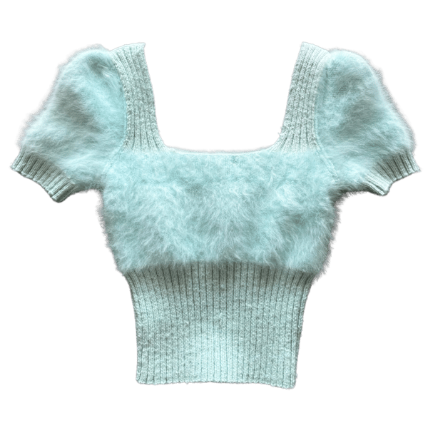Image of 30's KNIT FUR TOP