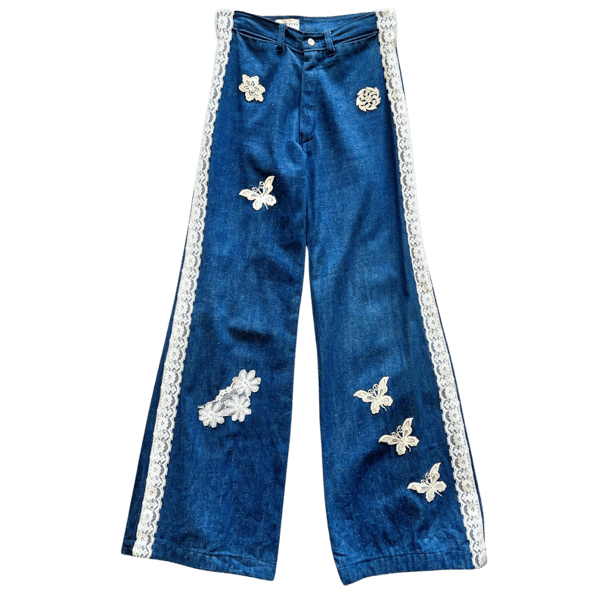 Image of 1970's BUTTERFLY JEANS