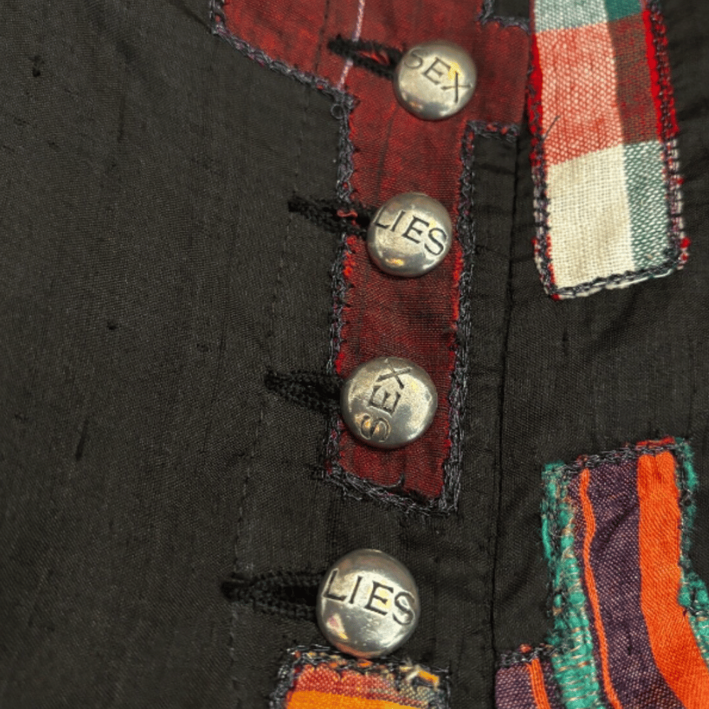 Image of PATCHWORK CROSS PANTS
