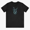 Batcat Number 4 Black T-Shirt design in blue