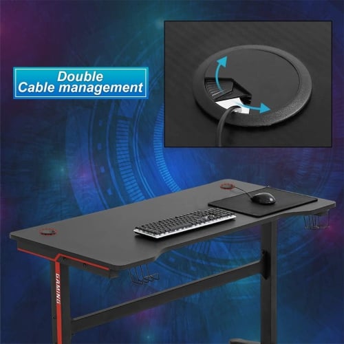 Gaming Desk Computer Desk 47.2 inches Writing Desk Office Desk Student PC Desk Extra Large