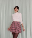 Marcia Skirt - Pink Tartan