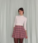 Marcia Skirt - Pink Tartan