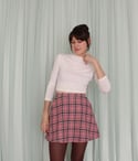 Marcia Skirt - Pink Tartan