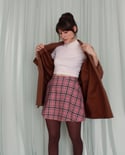 Marcia Skirt - Pink Tartan