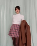 Marcia Skirt - Pink Tartan