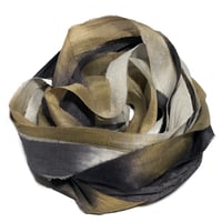 Image 4 of 10YD. COVERED WAGON  HAND DYED RECYCLED SARI SILK RIBBON BUNDLES by COLOR KISSED SILK