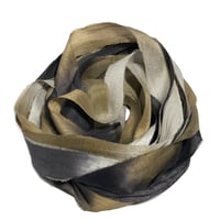 Image 7 of 10YD. COVERED WAGON  HAND DYED RECYCLED SARI SILK RIBBON BUNDLES by COLOR KISSED SILK