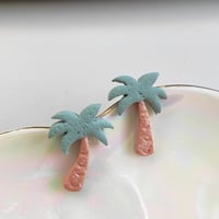 Image 1 of Palm Tree Studs - Medium