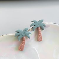 Image 4 of Palm Tree Studs - Medium