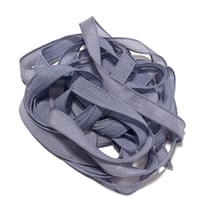Image 3 of 1PC.  LILAC 42" hand dyed wrist wrap bracelet silk ribbon by COLOR KISSED SILK