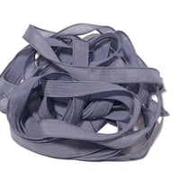 Image 2 of 1PC.  LILAC 42" hand dyed wrist wrap bracelet silk ribbon by COLOR KISSED SILK