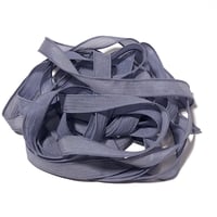 Image 4 of 1PC.  LILAC 42" hand dyed wrist wrap bracelet silk ribbon by COLOR KISSED SILK